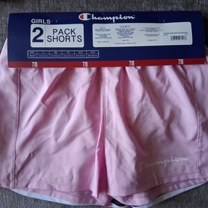 Champion Girls' Pink Athletic Shorts - 2 Pack